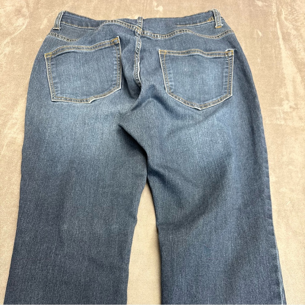 American Bazi Women's Skinny Jeans high rise size 11 distressed Dark Blue denim - Picture 12 of 16